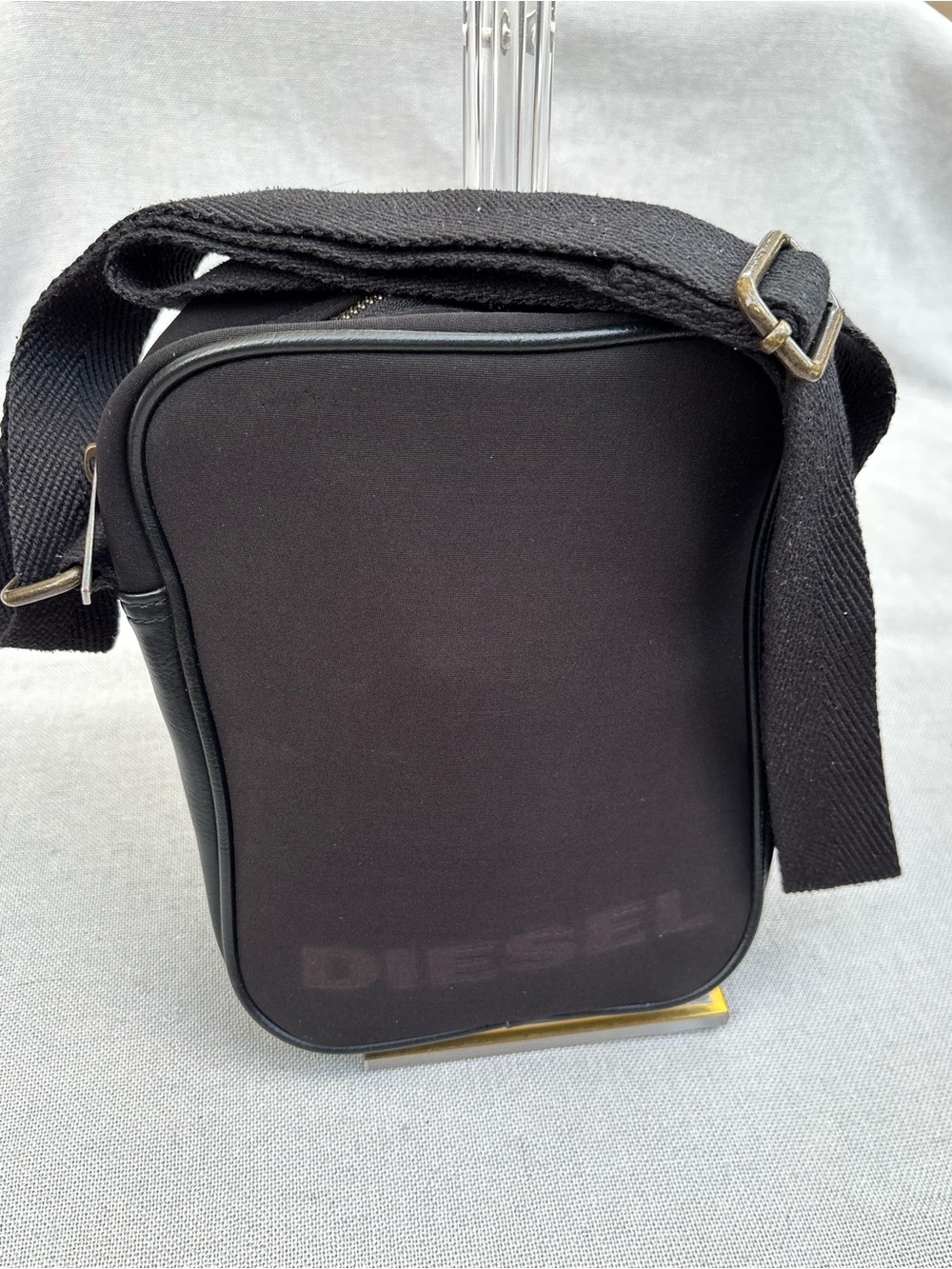 Diesel Black Messenger Crossbody Bag